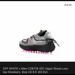 Nike off white Black and fuchsia woman size 8 1/2